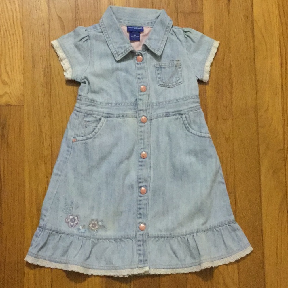 ‘OshKosh B’gosh’ GIRL’s BLUE JEANS DRESS - size:3T